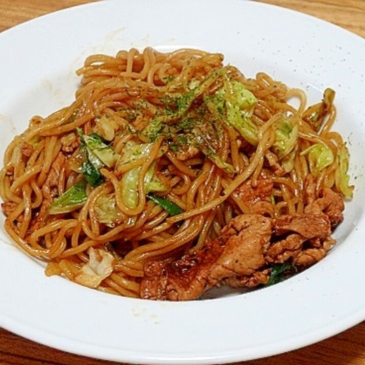 うちの麺　ネギ焼きそば